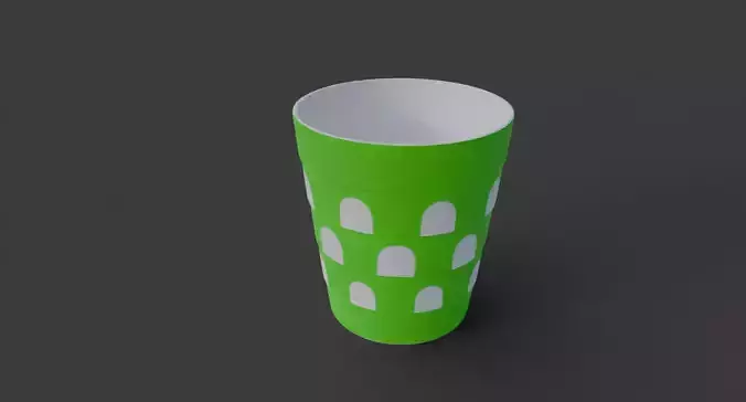 Green Plastic Cup