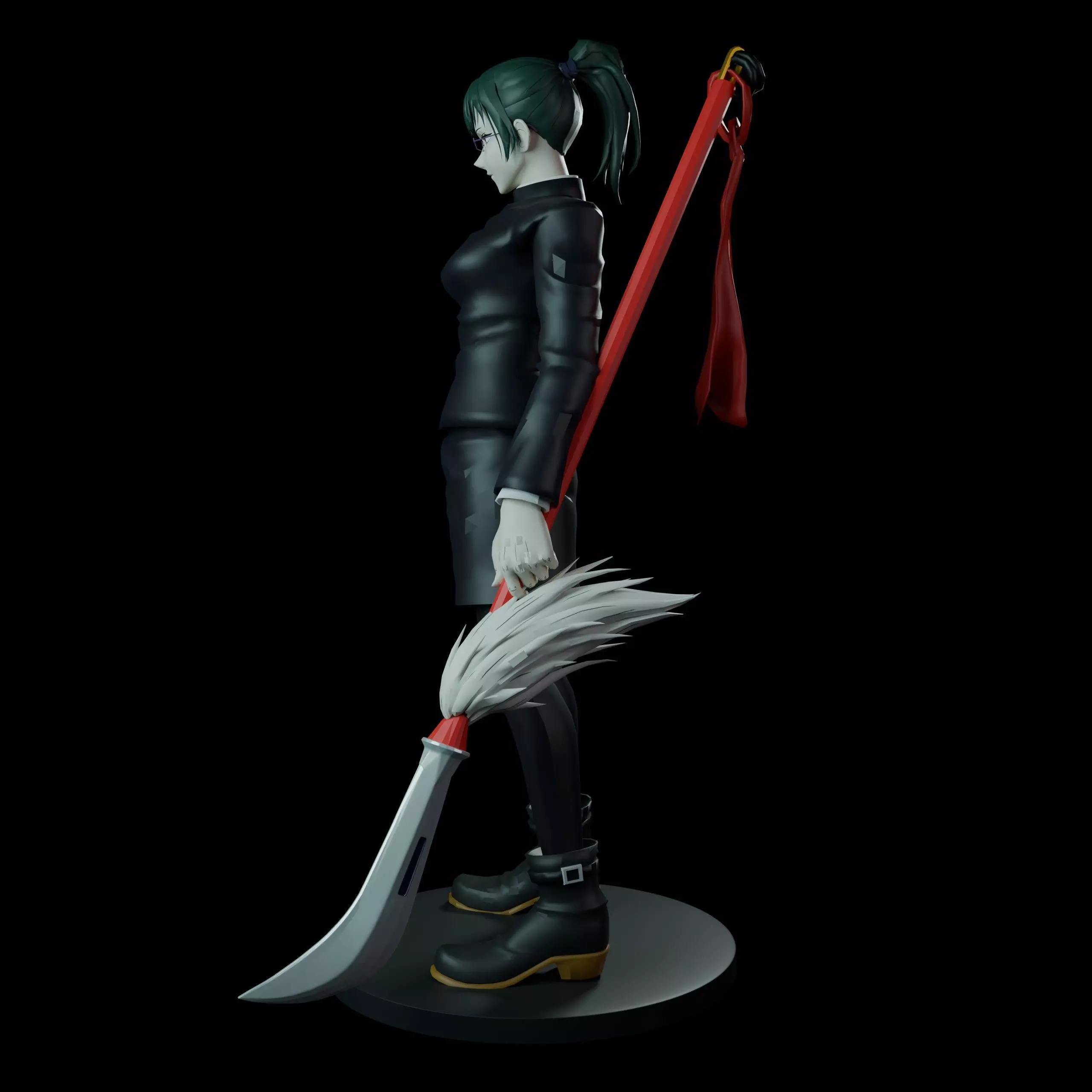 Maki Zenin 3D print model_4