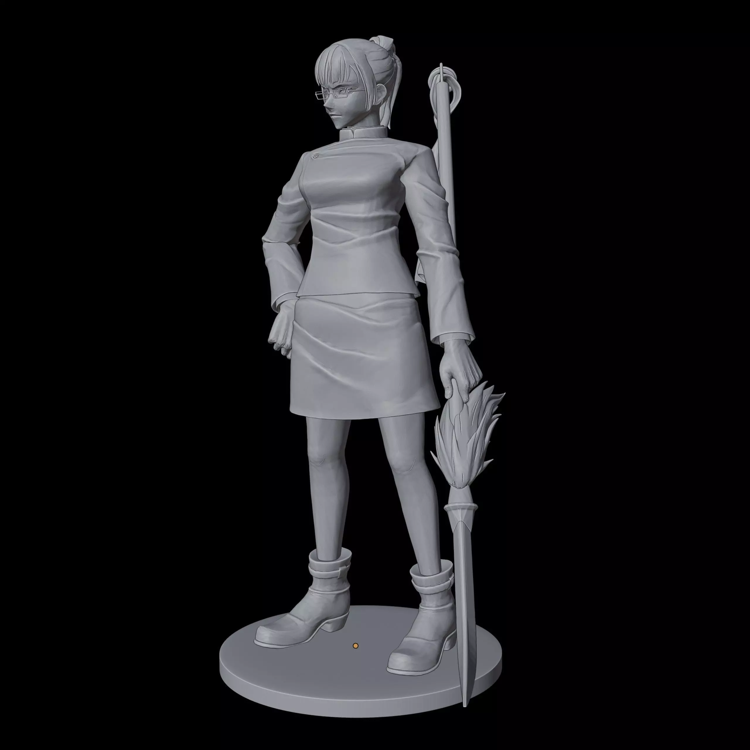 Maki Zenin 3D print model_3