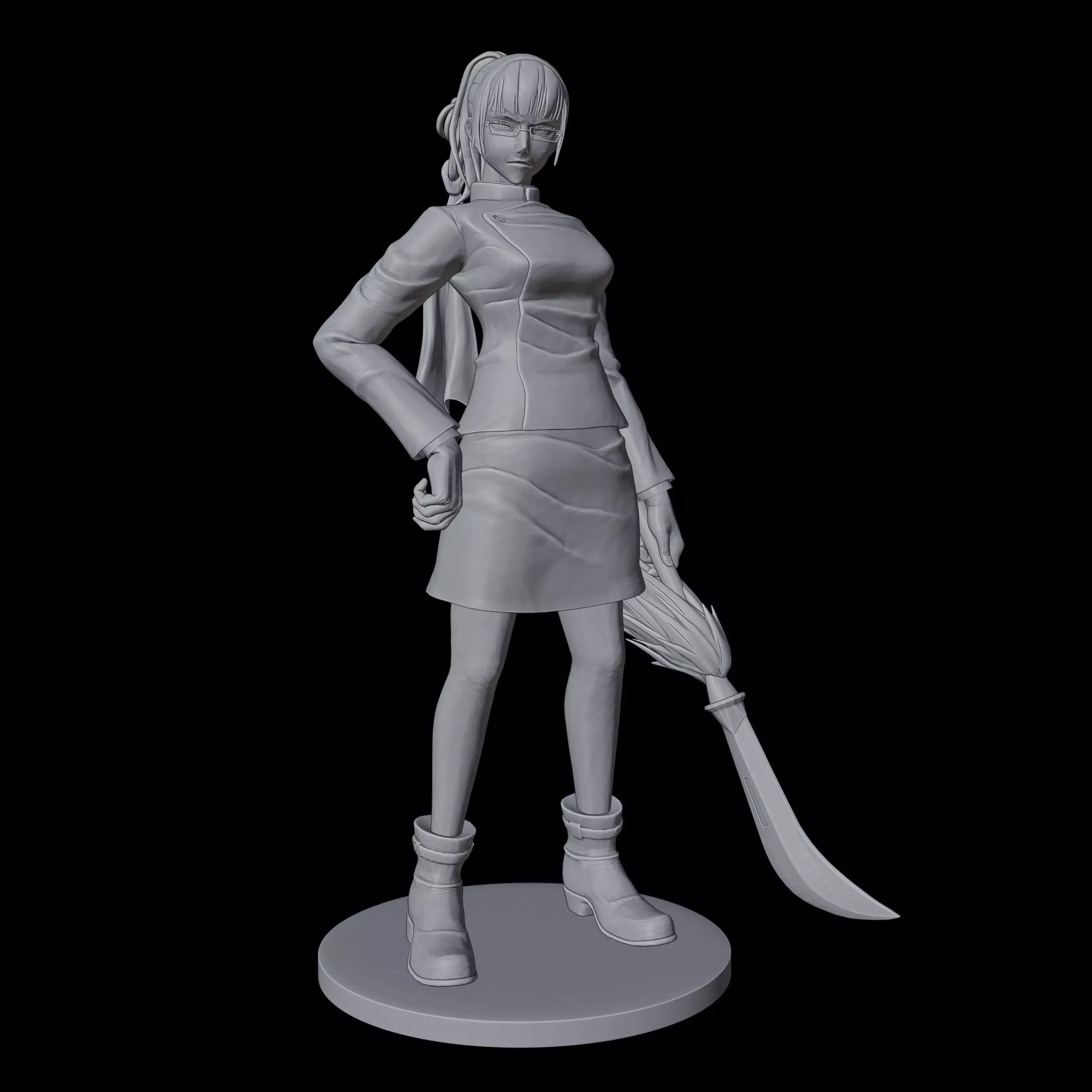 Maki Zenin 3D print model_1