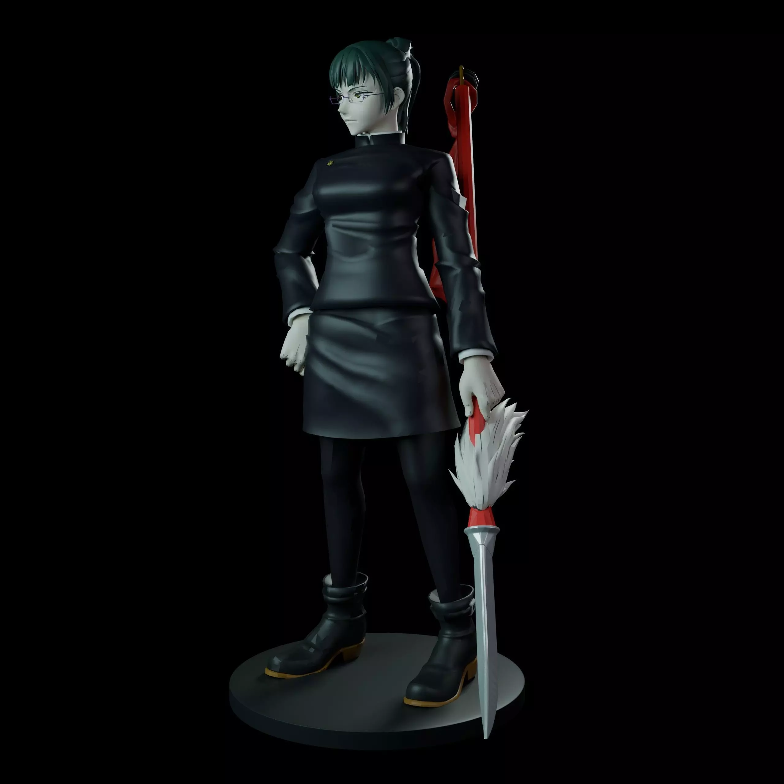 Maki Zenin 3D print model_2