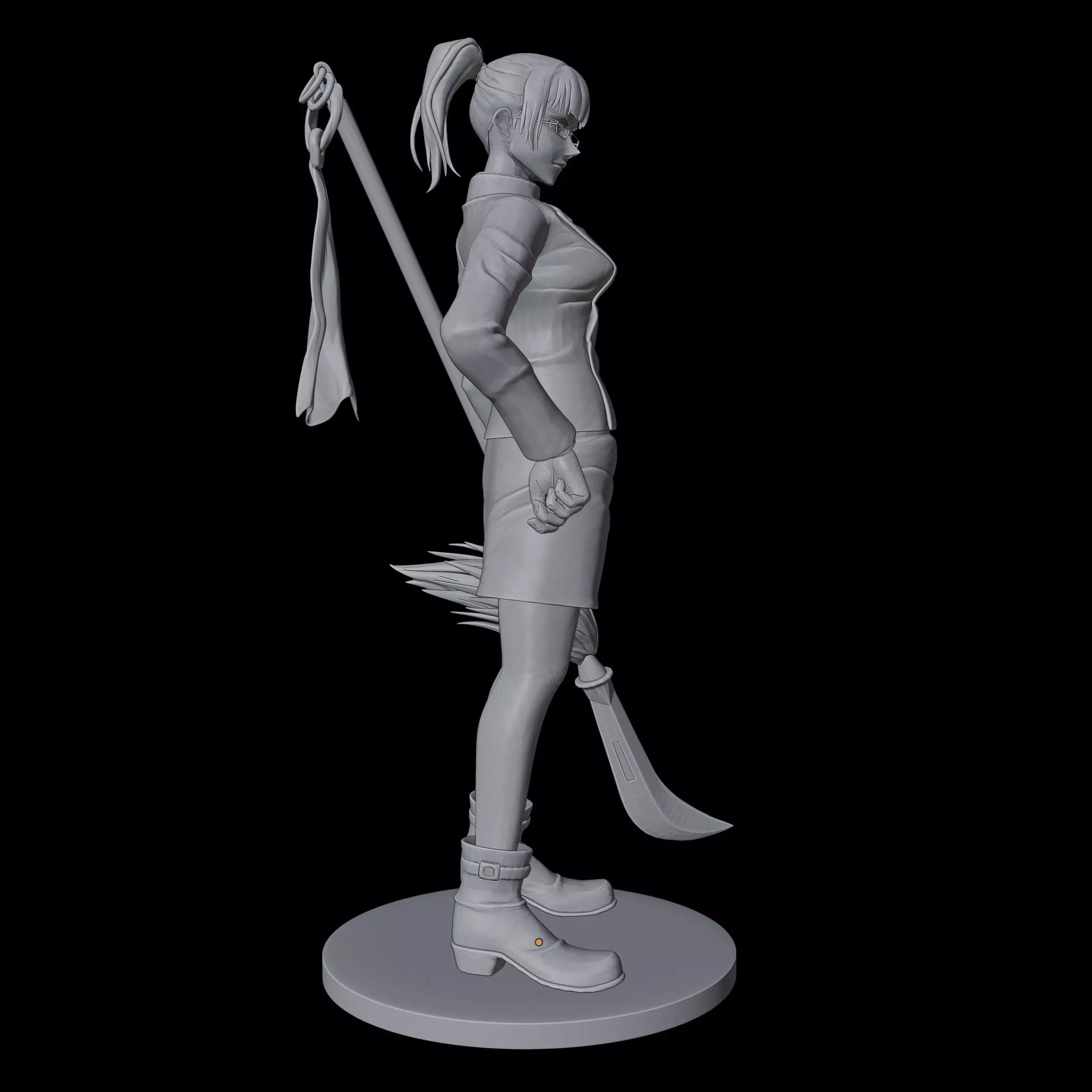Maki Zenin 3D print model_11