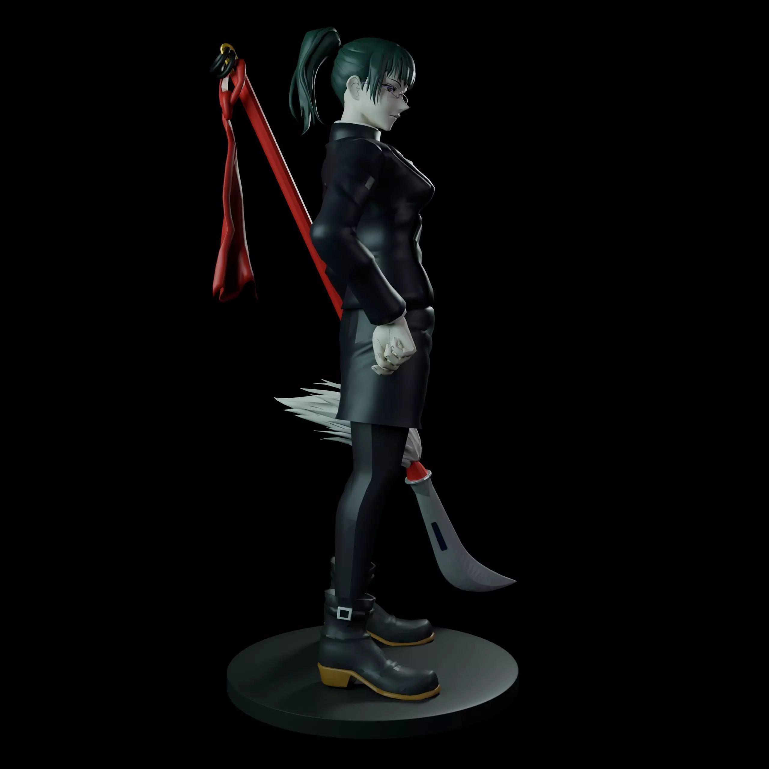 Maki Zenin 3D print model_10