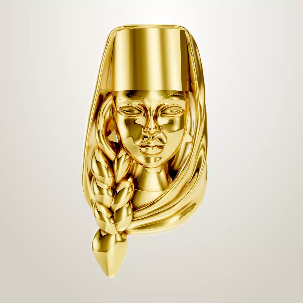 Armenian girl  3D print model_0