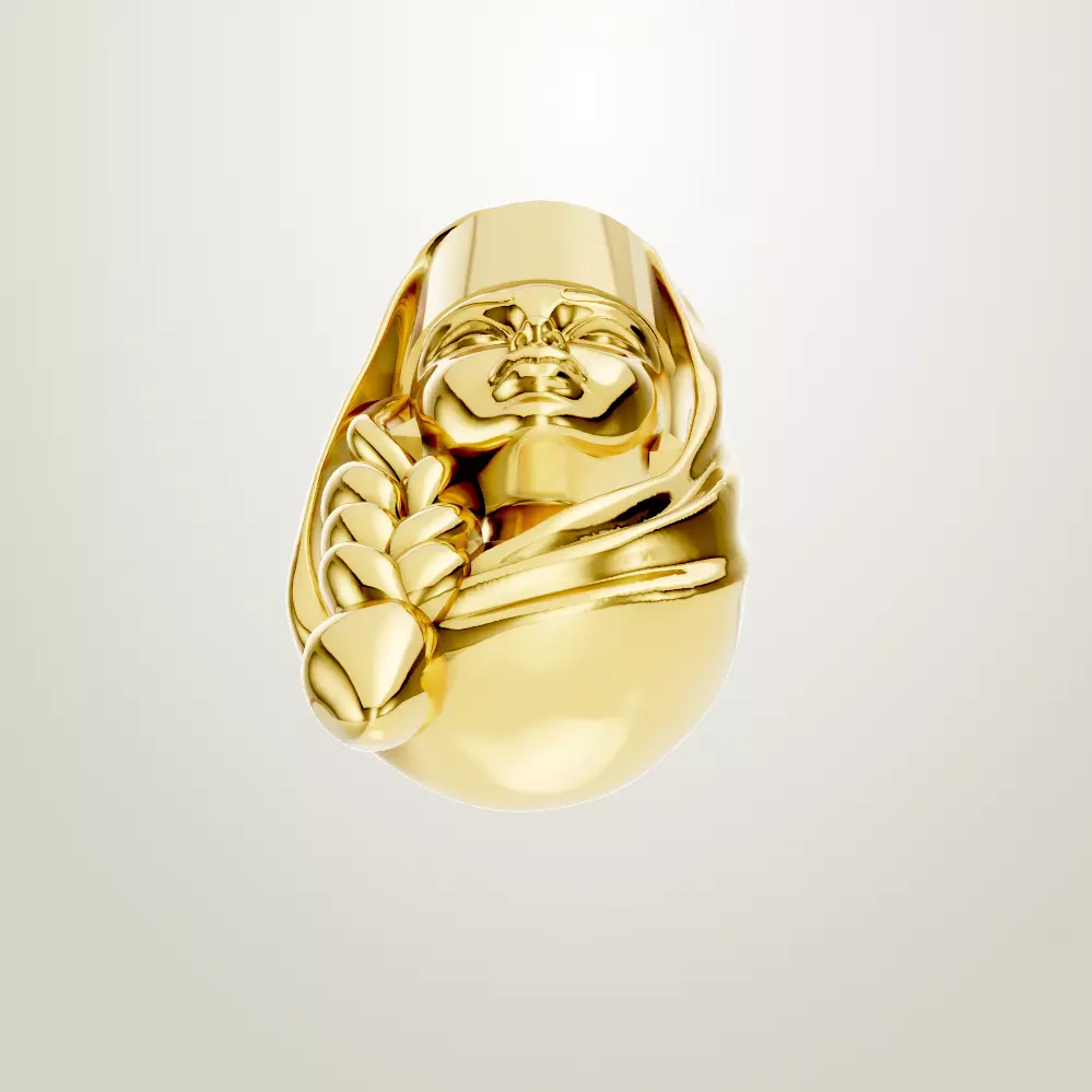 Armenian girl  3D print model_3