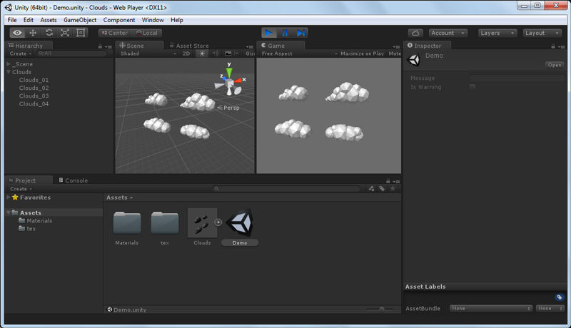 Low Poly Clouds Part 01 Low-poly 3D model_5