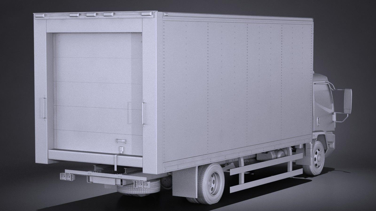 Generic Cargo Truck Mid Size 2016 3D model_13