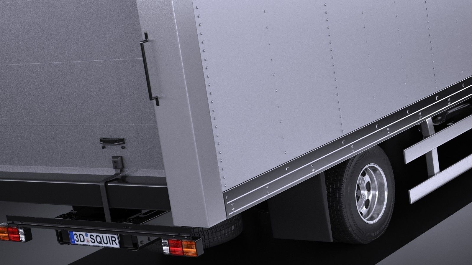 Generic Cargo Truck Mid Size 2016 3D model_3