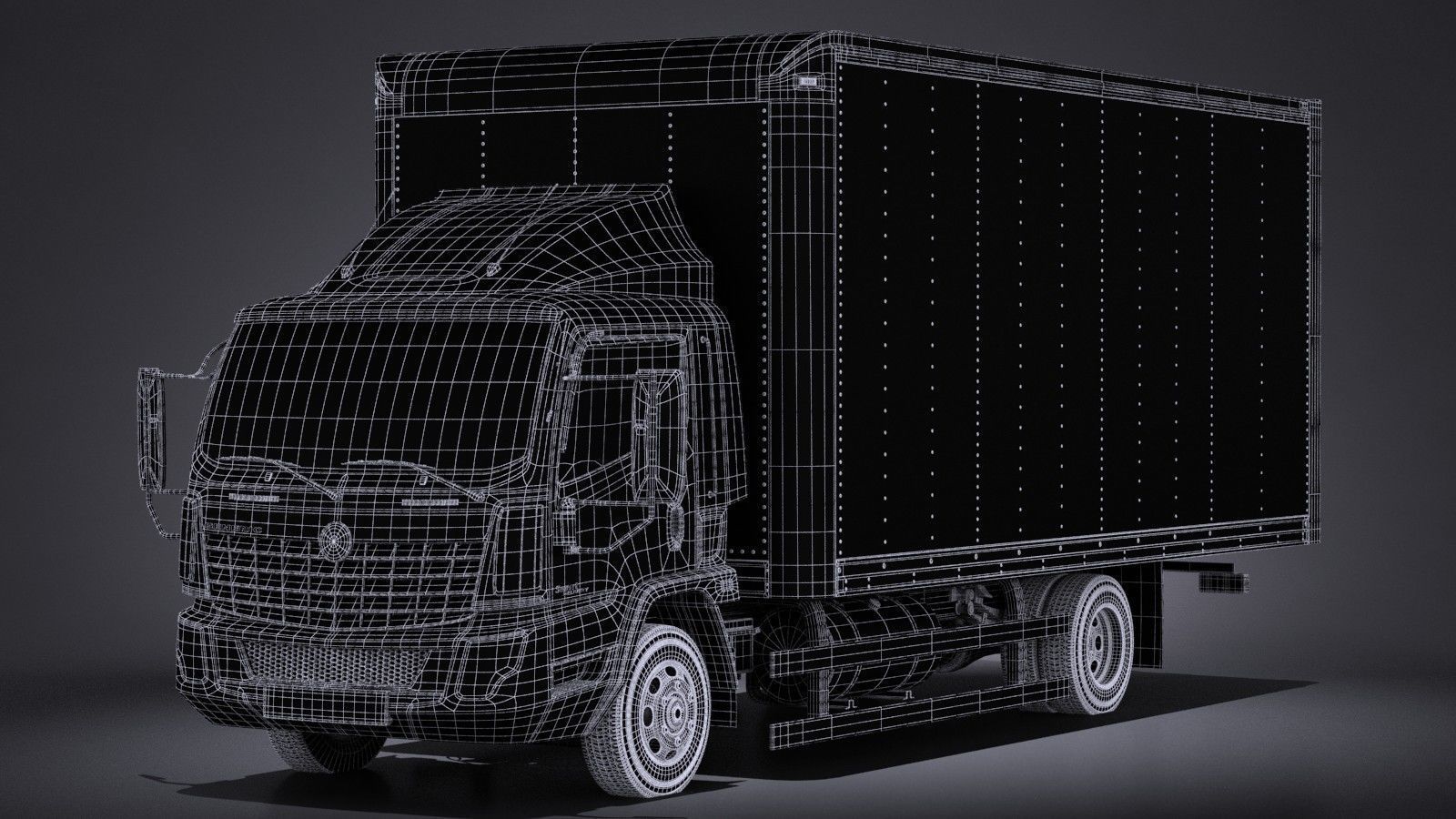 Generic Cargo Truck Mid Size 2016 3D model_16