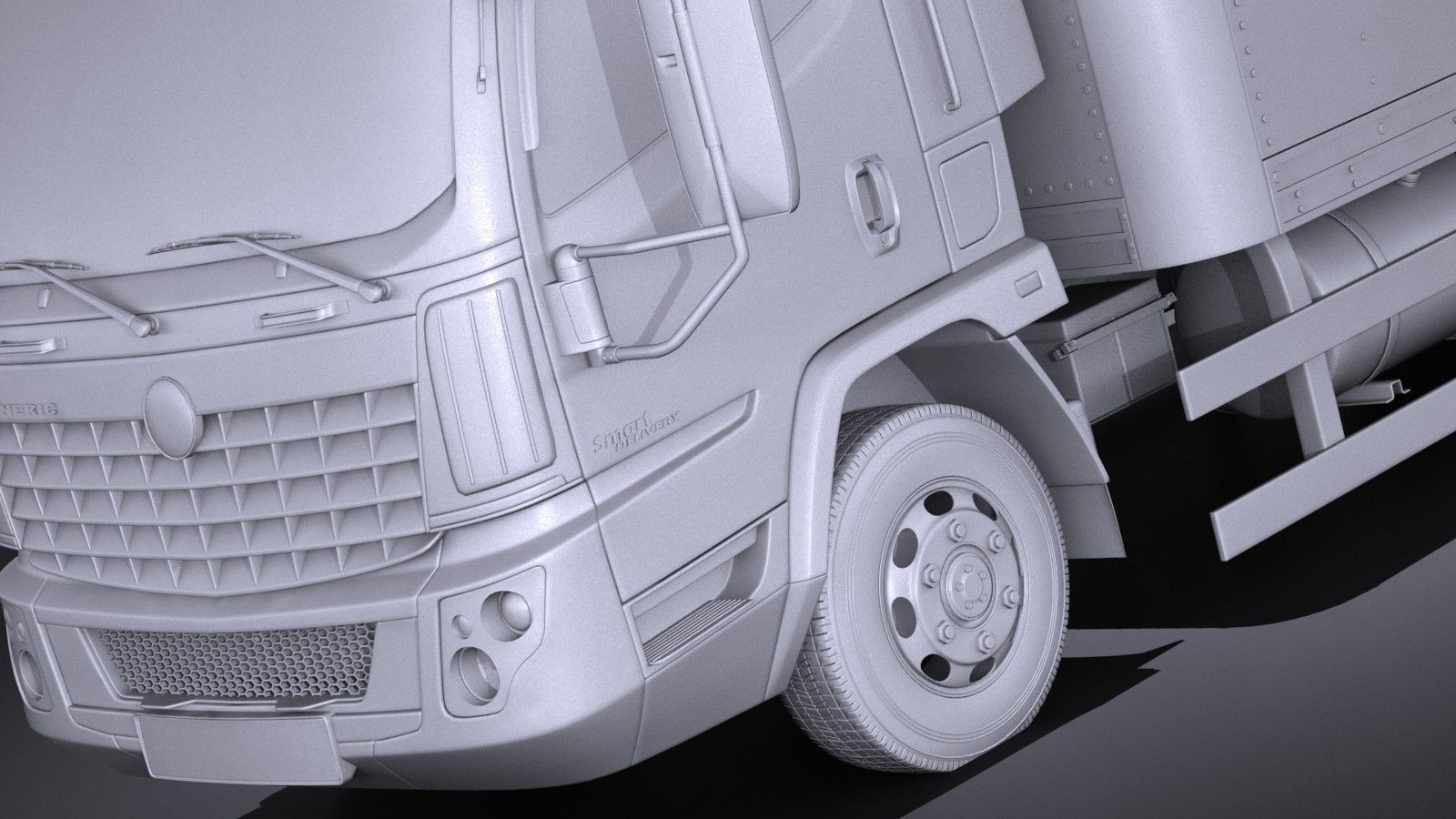 Generic Cargo Truck Mid Size 2016 3D model_11