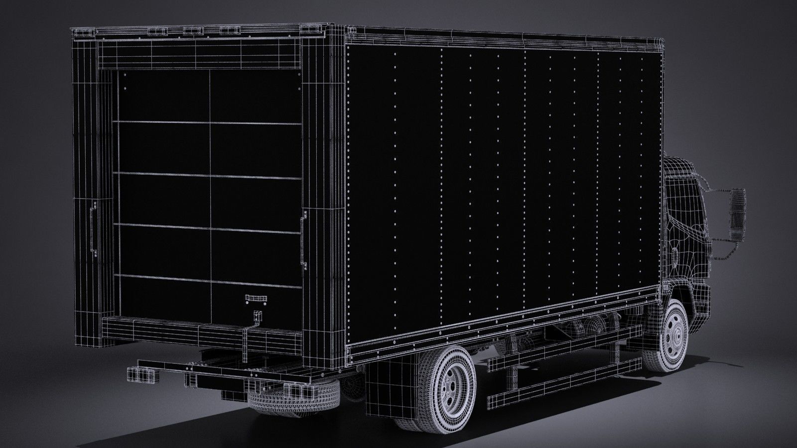 Generic Cargo Truck Mid Size 2016 3D model_17