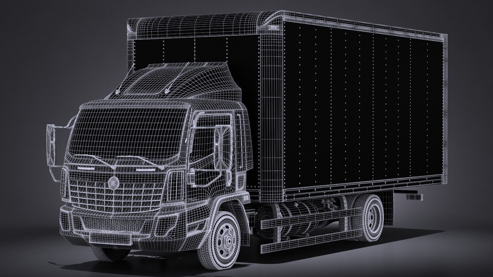 Generic Cargo Truck Mid Size 2016 3D model_14