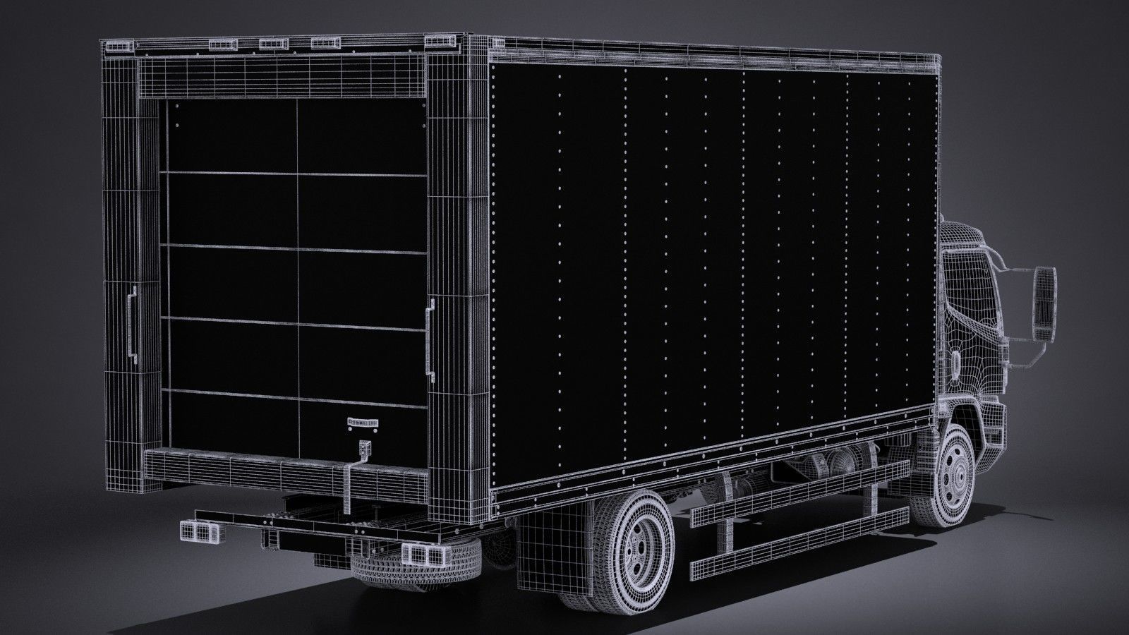 Generic Cargo Truck Mid Size 2016 3D model_15