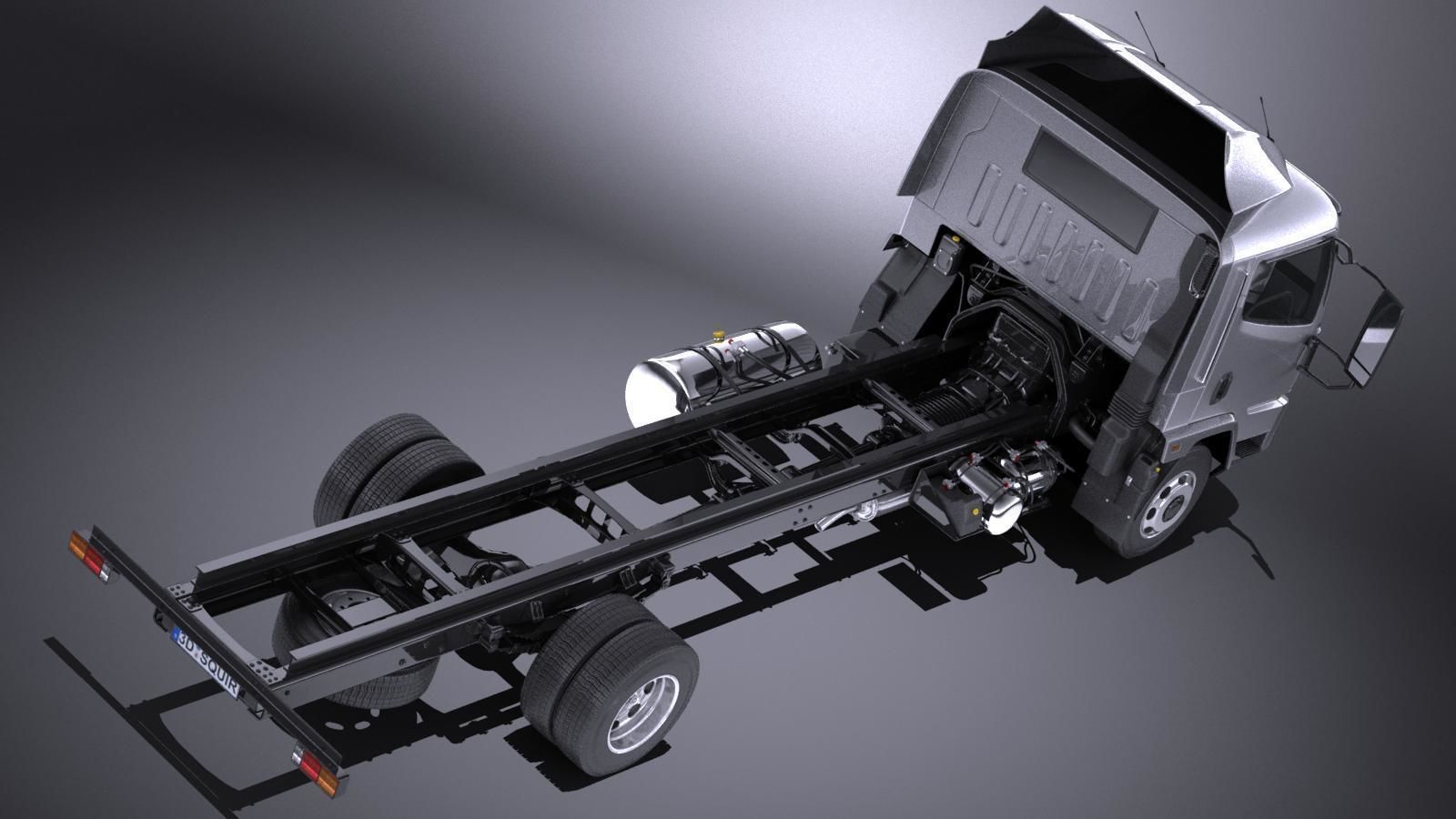 Generic Cargo Truck Mid Size 2016 3D model_8