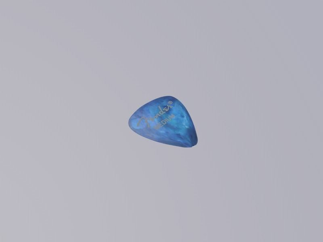 Guitarpick Fender Free 3D model