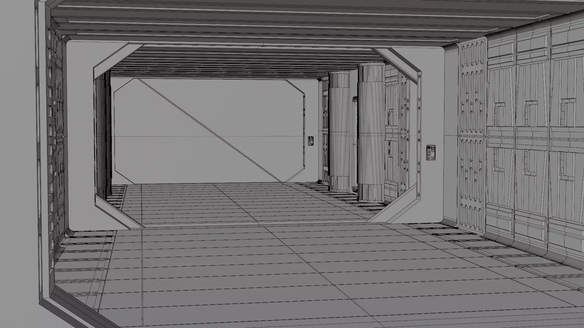 Imperial Corridor B Pack 3D model_11