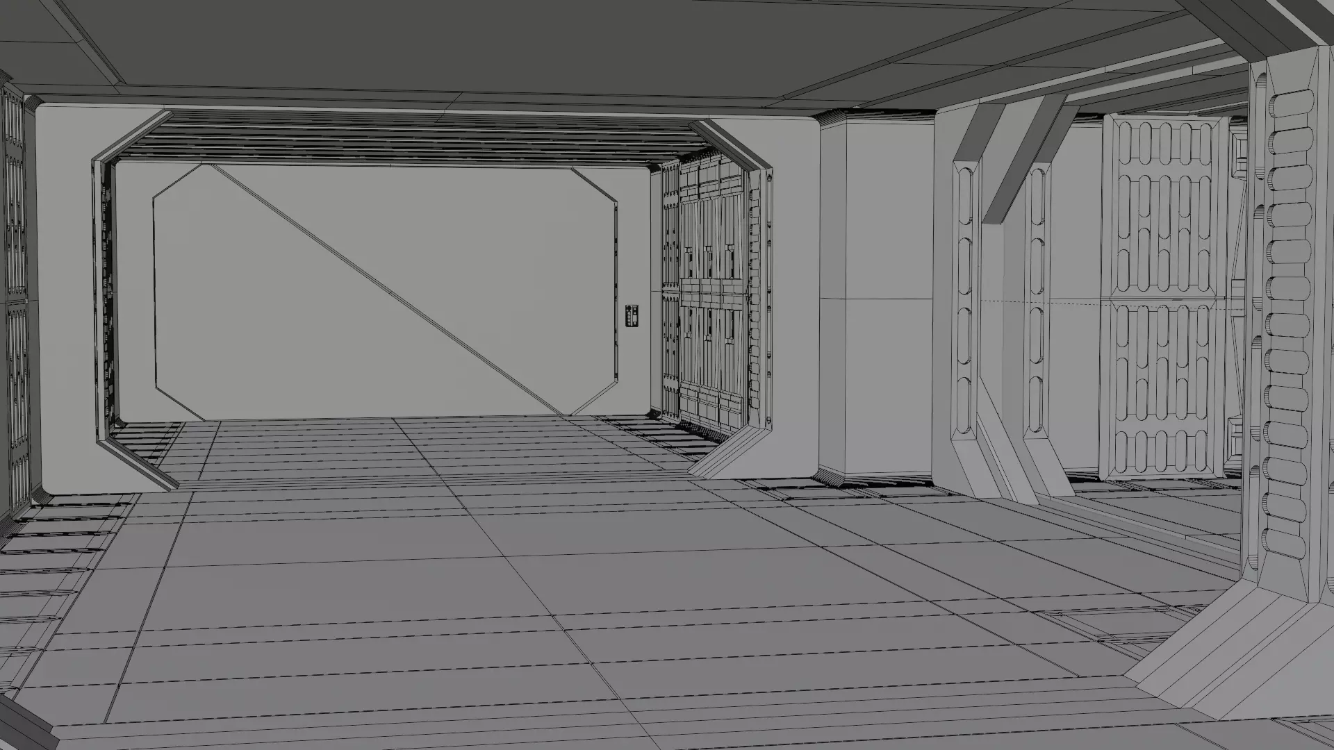 Imperial Corridor B Pack 3D model_15