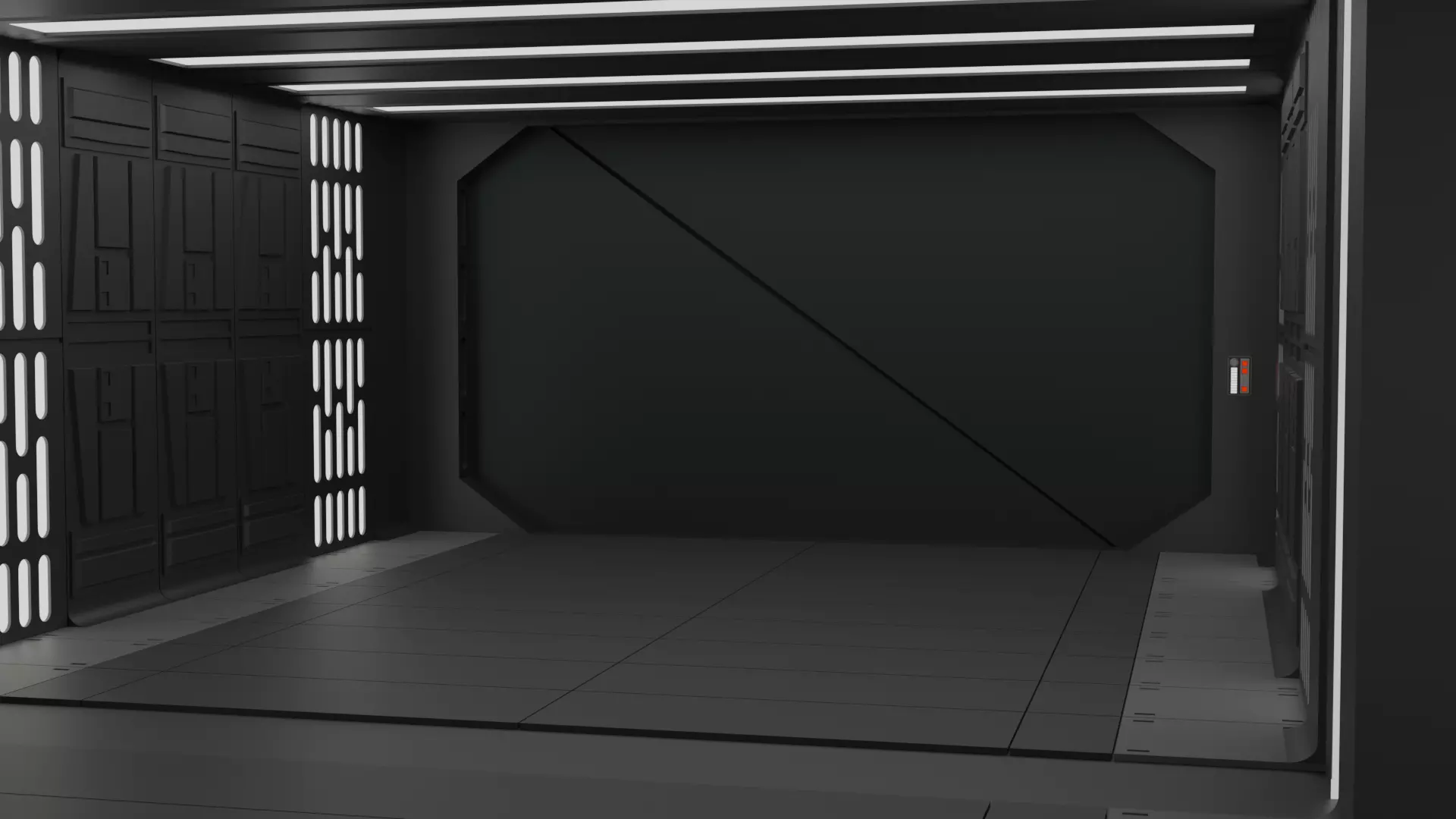 Imperial Corridor B Pack 3D model_8