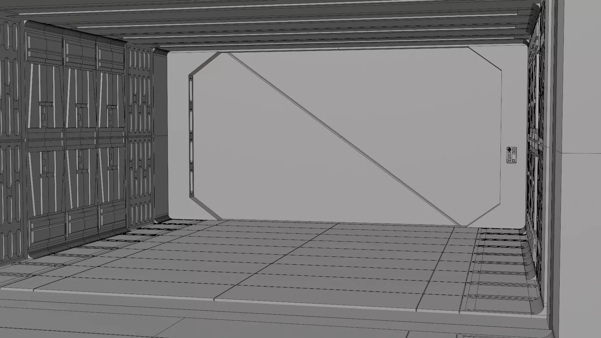 Imperial Corridor B Pack 3D model_9