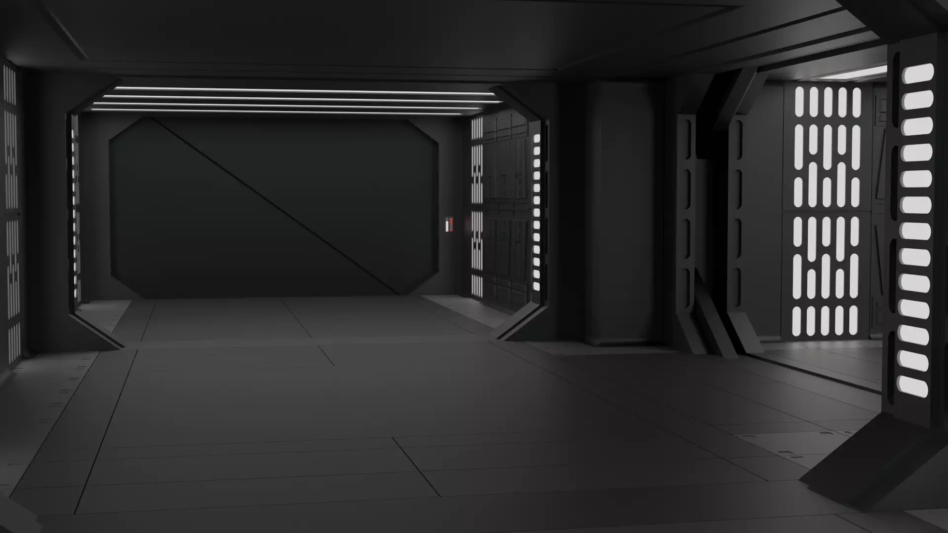 Imperial Corridor B Pack 3D model_14