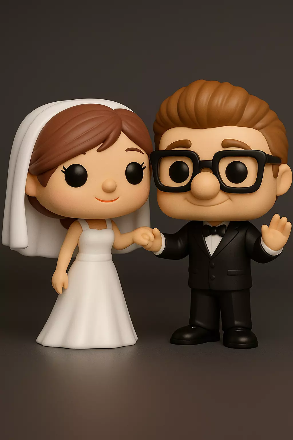 Funko Pop Up Carl and Ellie 3d Model 3D print model_0