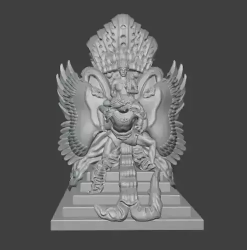 Lord Vishnu on Garuda Bali Style Inspired Sculpture