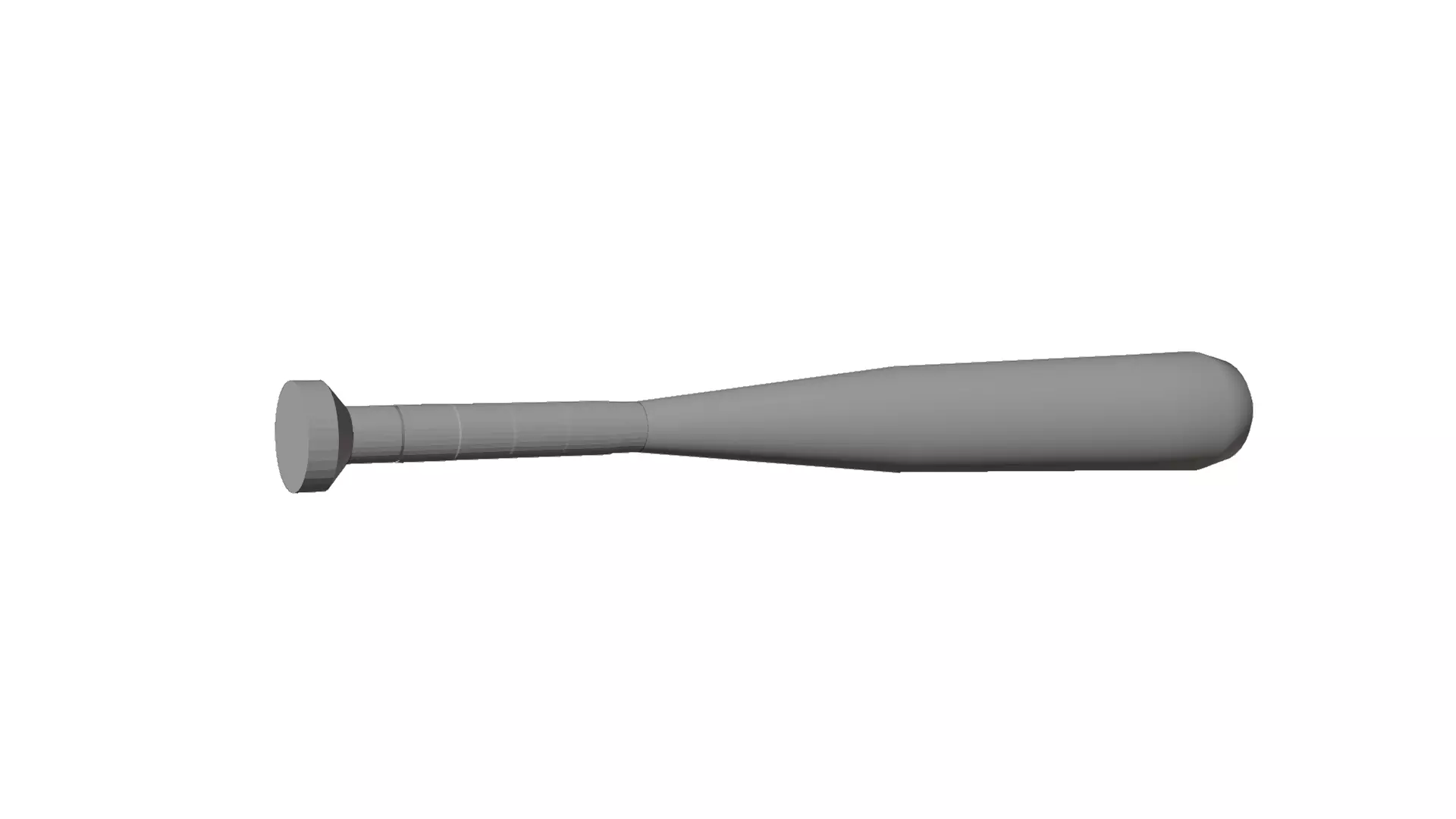 Baseballbat Low-poly 3D model_4