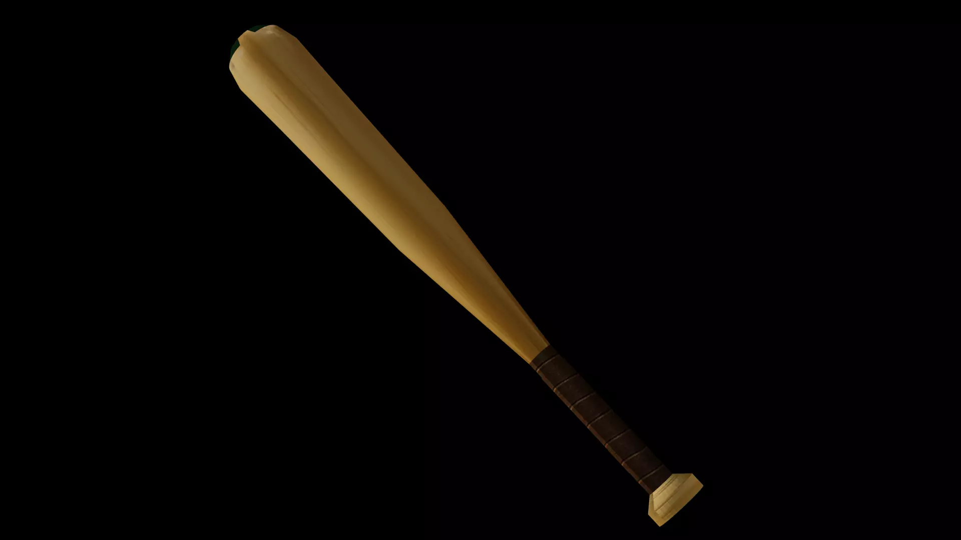 Baseballbat Low-poly 3D model_1