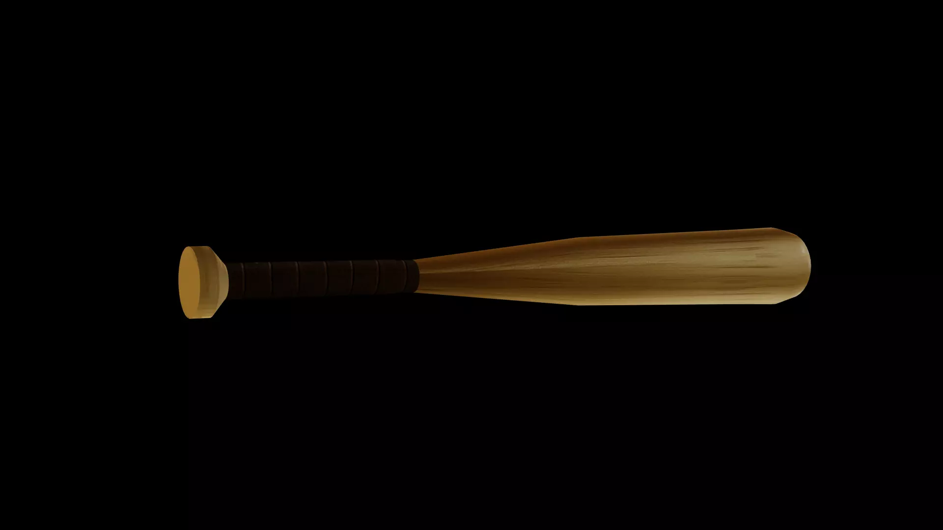 Baseballbat Low-poly 3D model_0