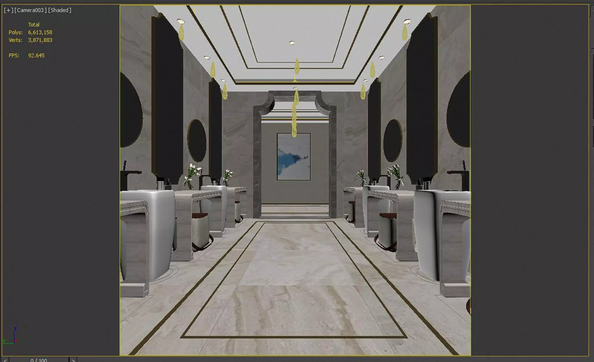 Locker room  3D model_3