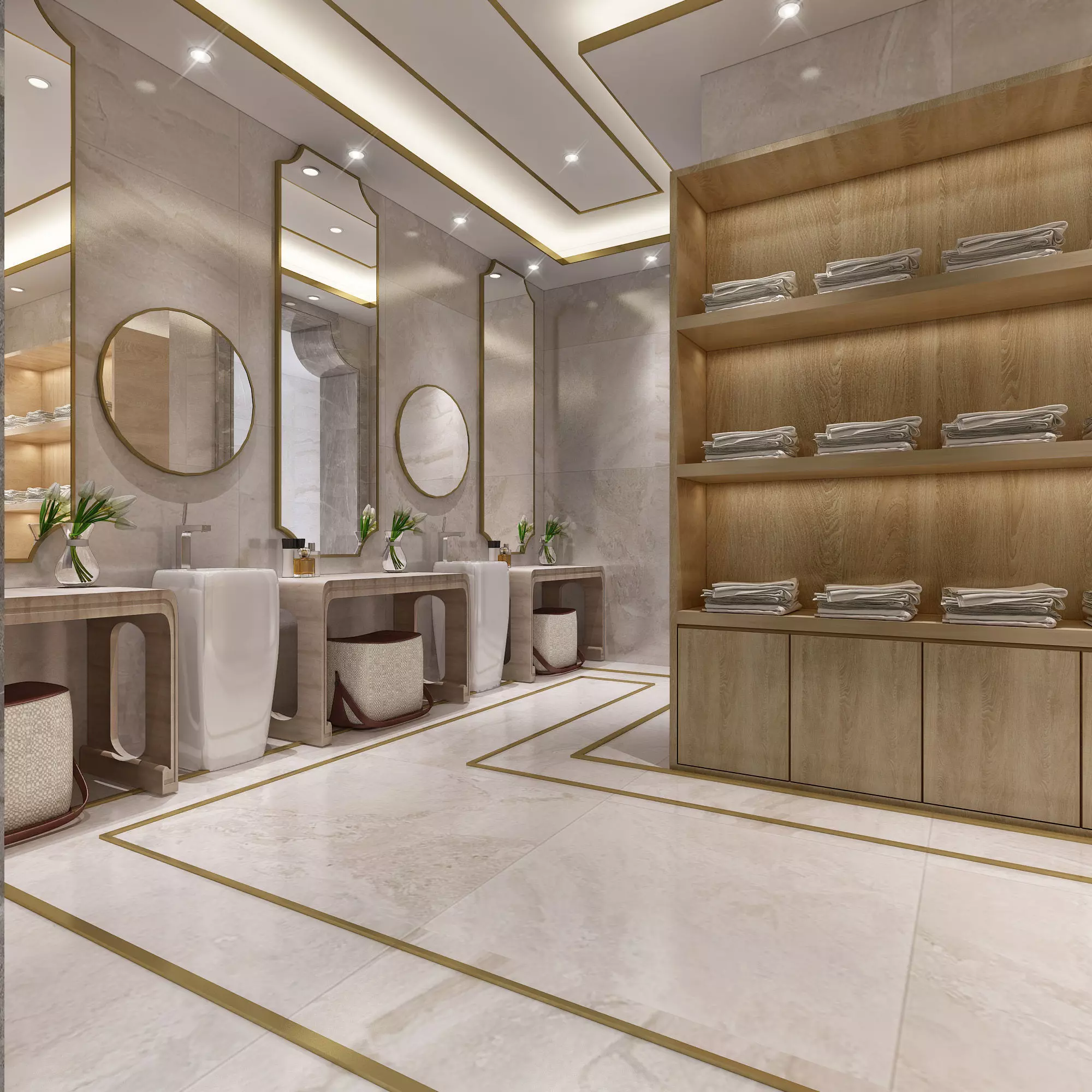 Locker room  3D model_1