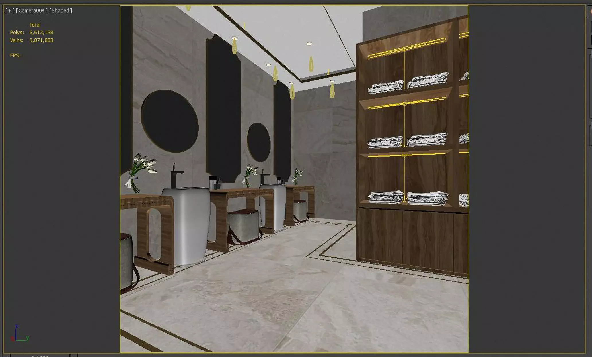 Locker room  3D model_2