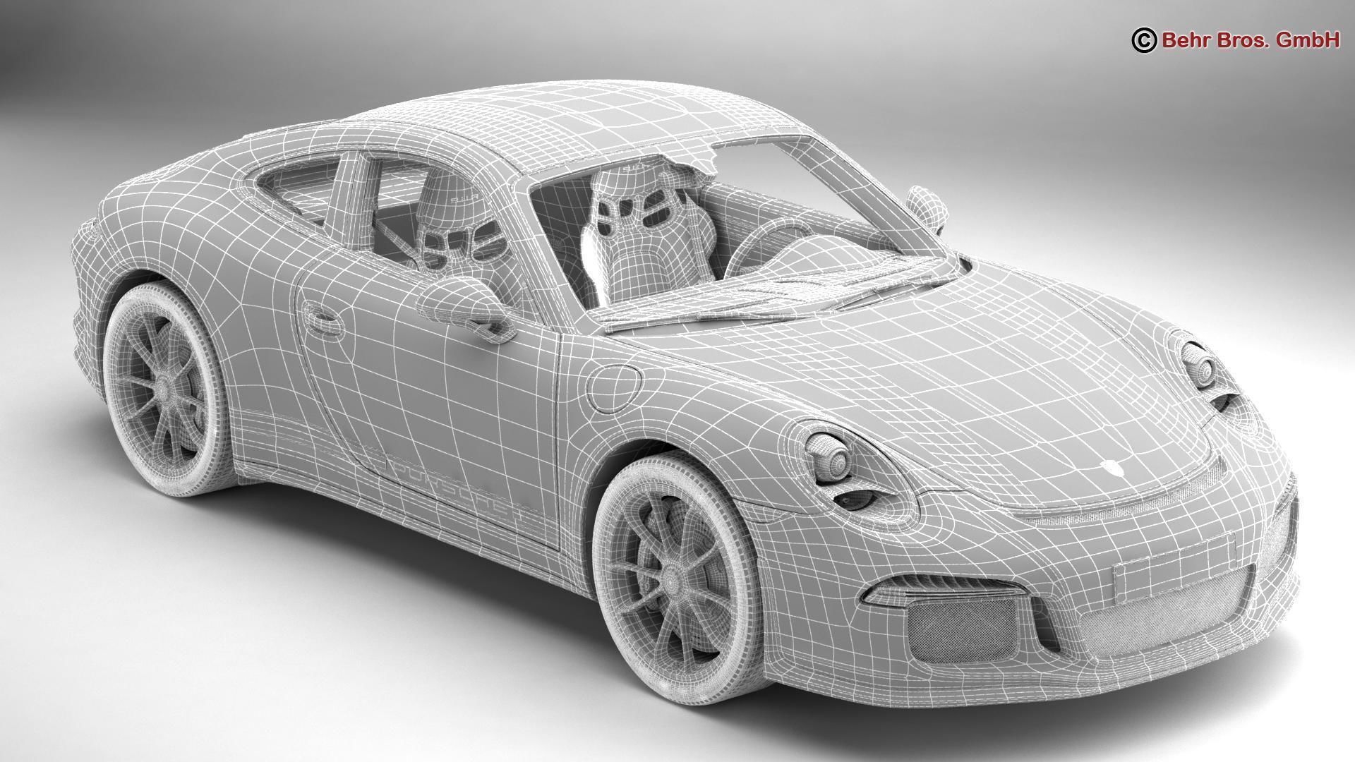 Porsche 911 R 2017 3D model_15