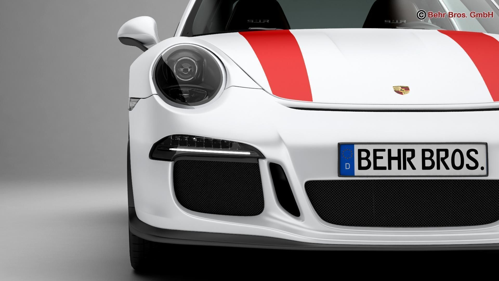 Porsche 911 R 2017 3D model_6