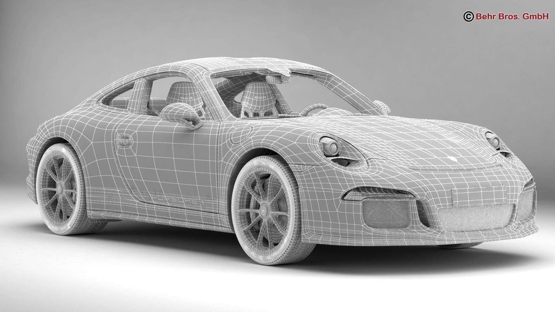 Porsche 911 R 2017 3D model_16