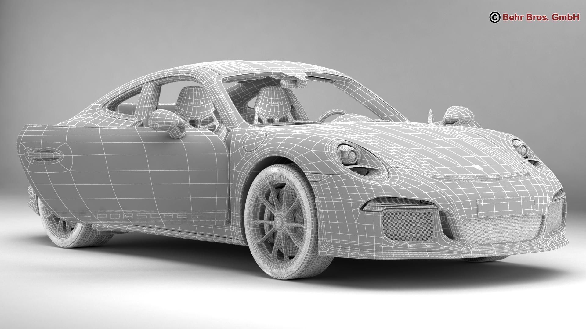 Porsche 911 R 2017 3D model_17