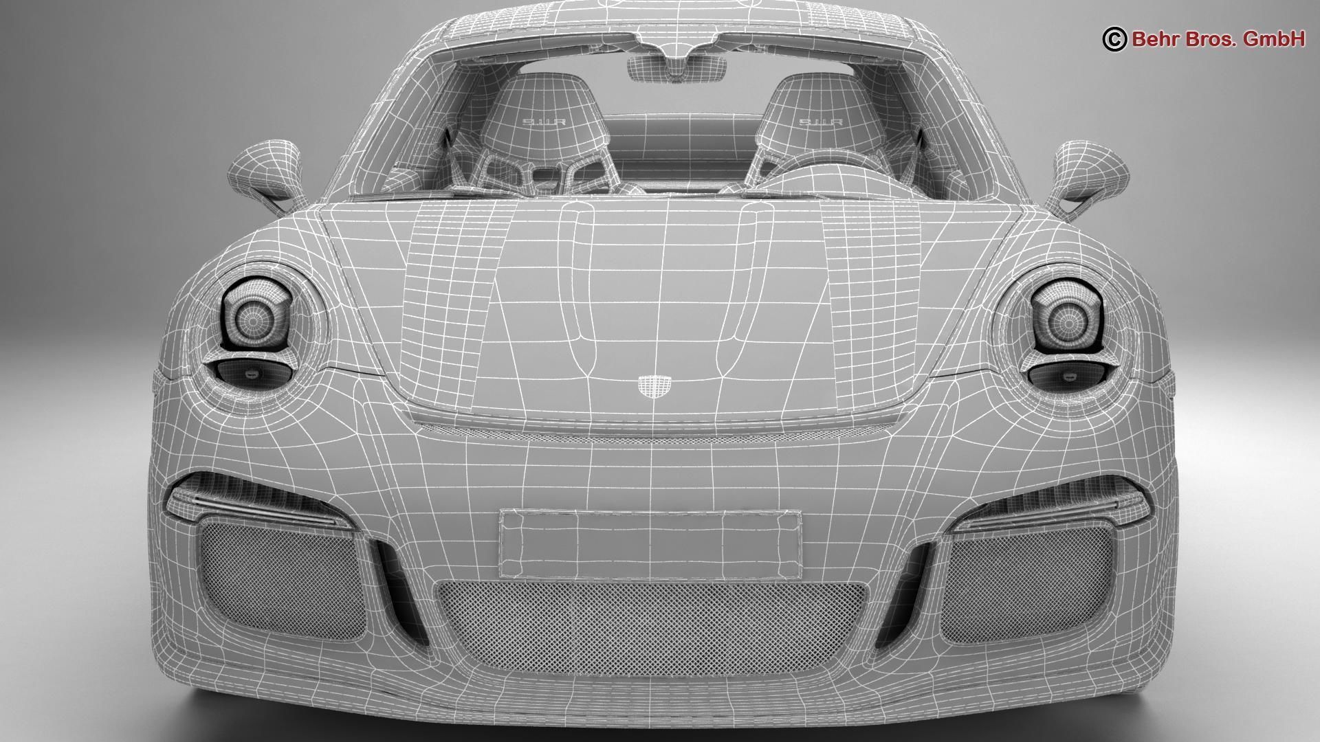 Porsche 911 R 2017 3D model_22