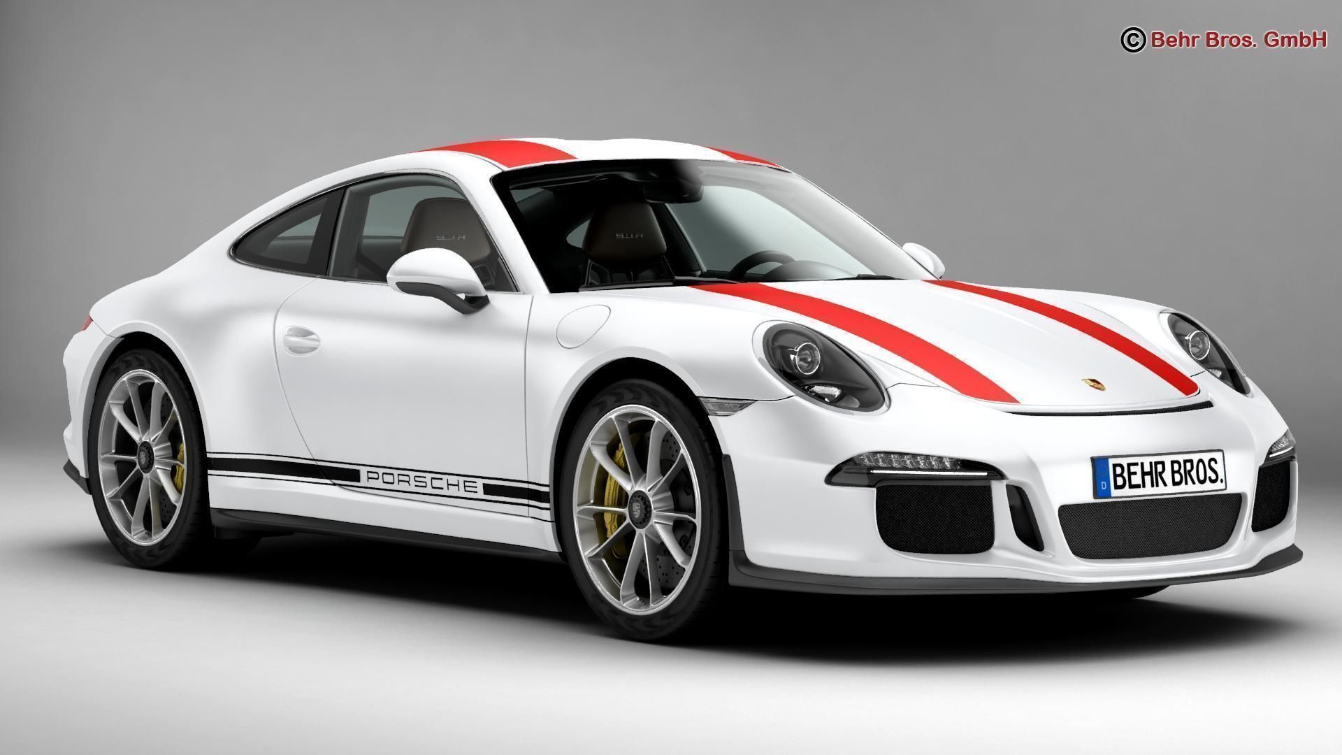 Porsche 911 R 2017 3D model_1