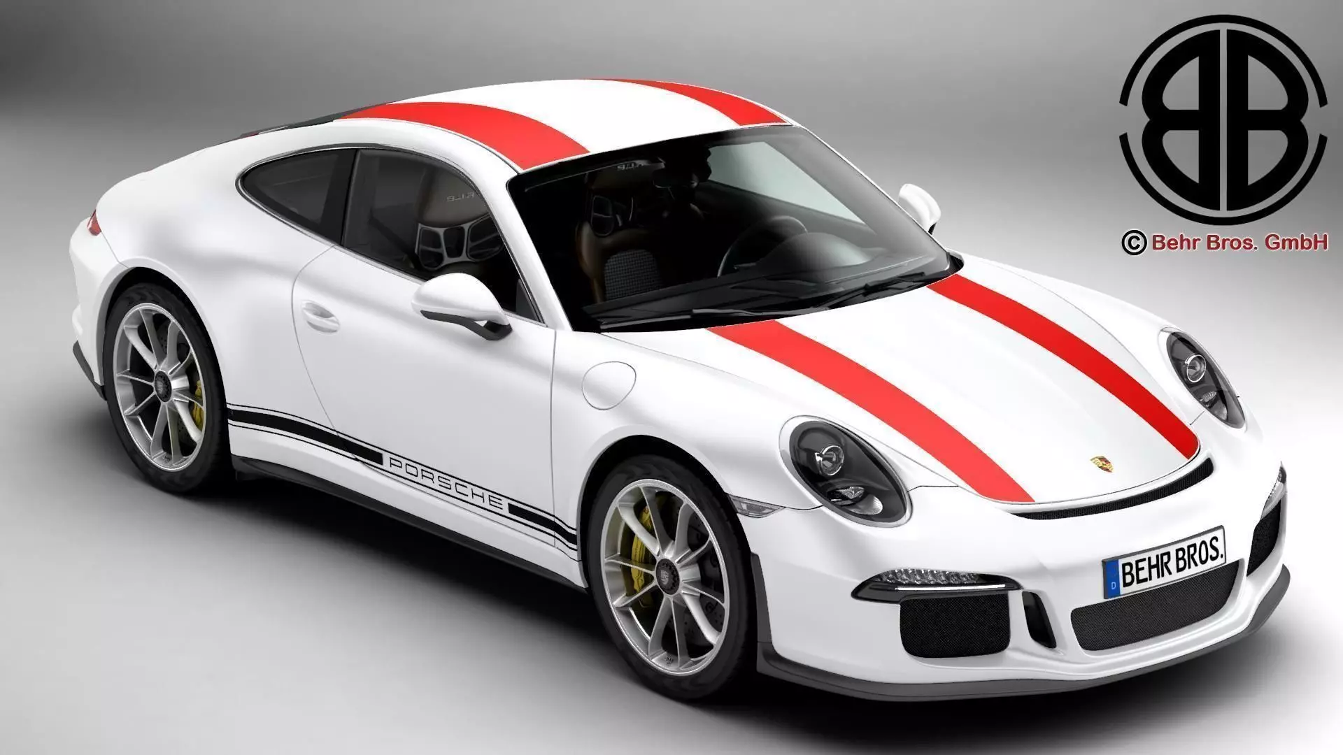 Porsche 911 R 2017 3D model_0