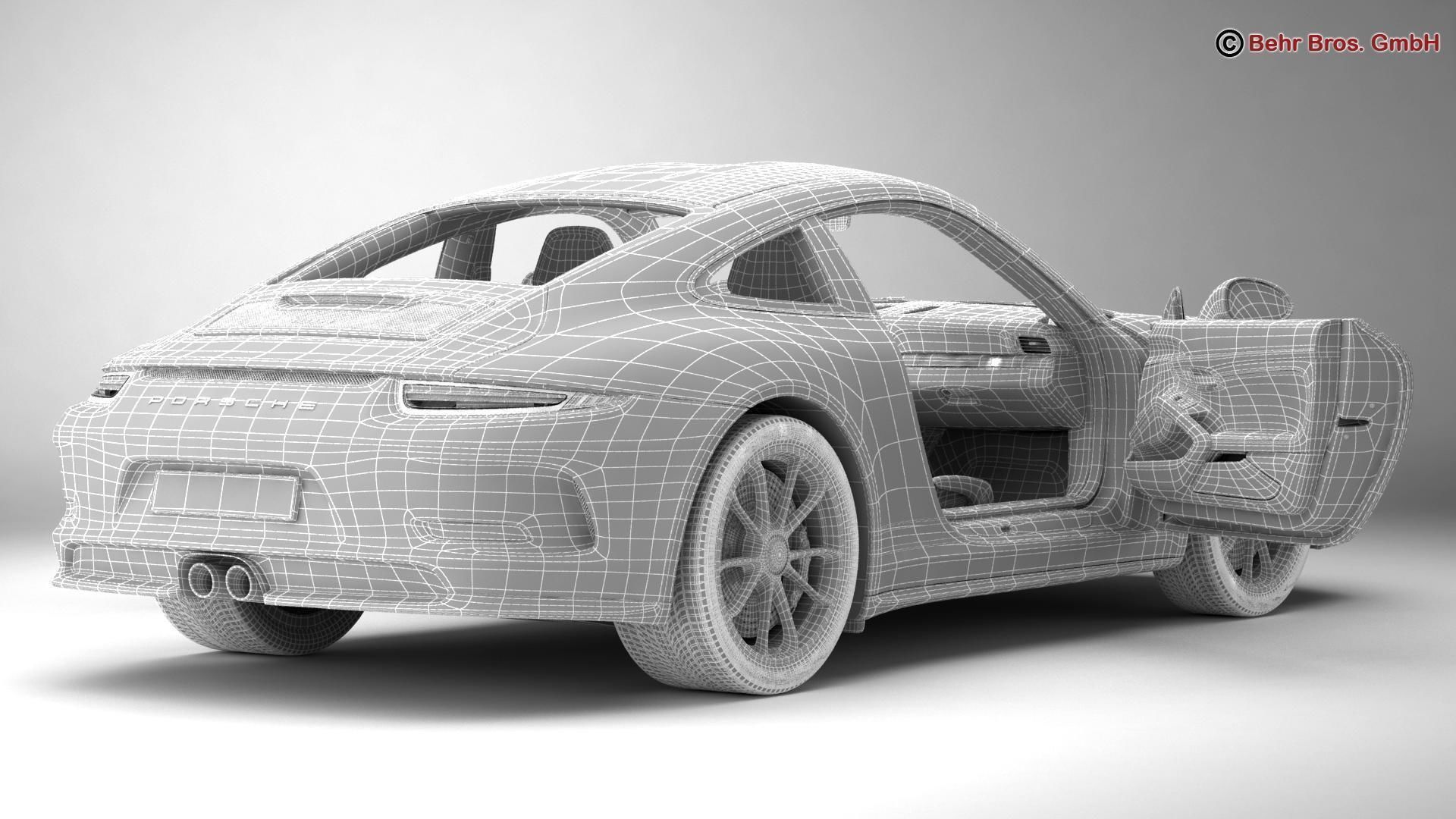 Porsche 911 R 2017 3D model_19