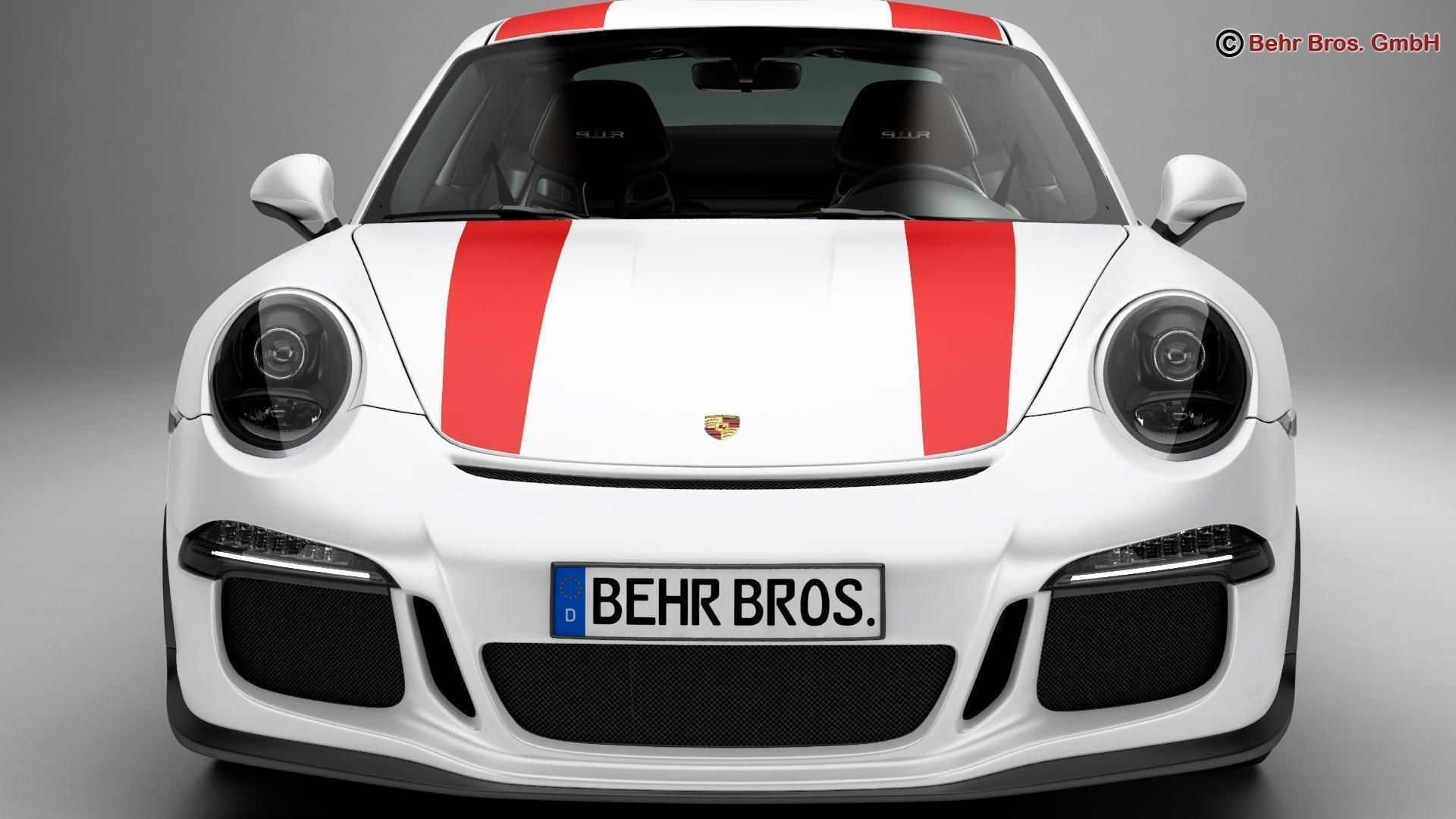Porsche 911 R 2017 3D model_7