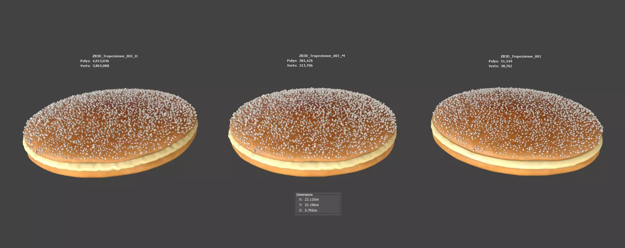 Tropezienne 3D model_5