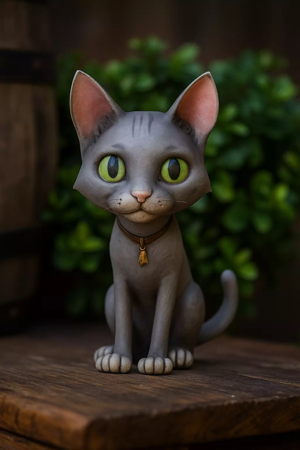 Cat Figurine 3D model