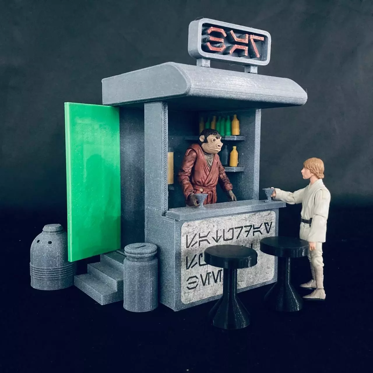 Sci Fi Street Bar 3D print model