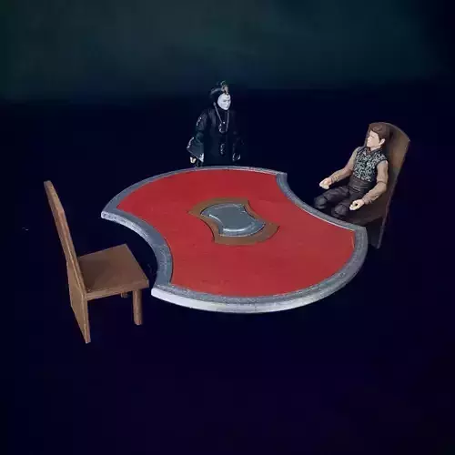 Dining Table and Chairs - Planet Naboo 3D print model