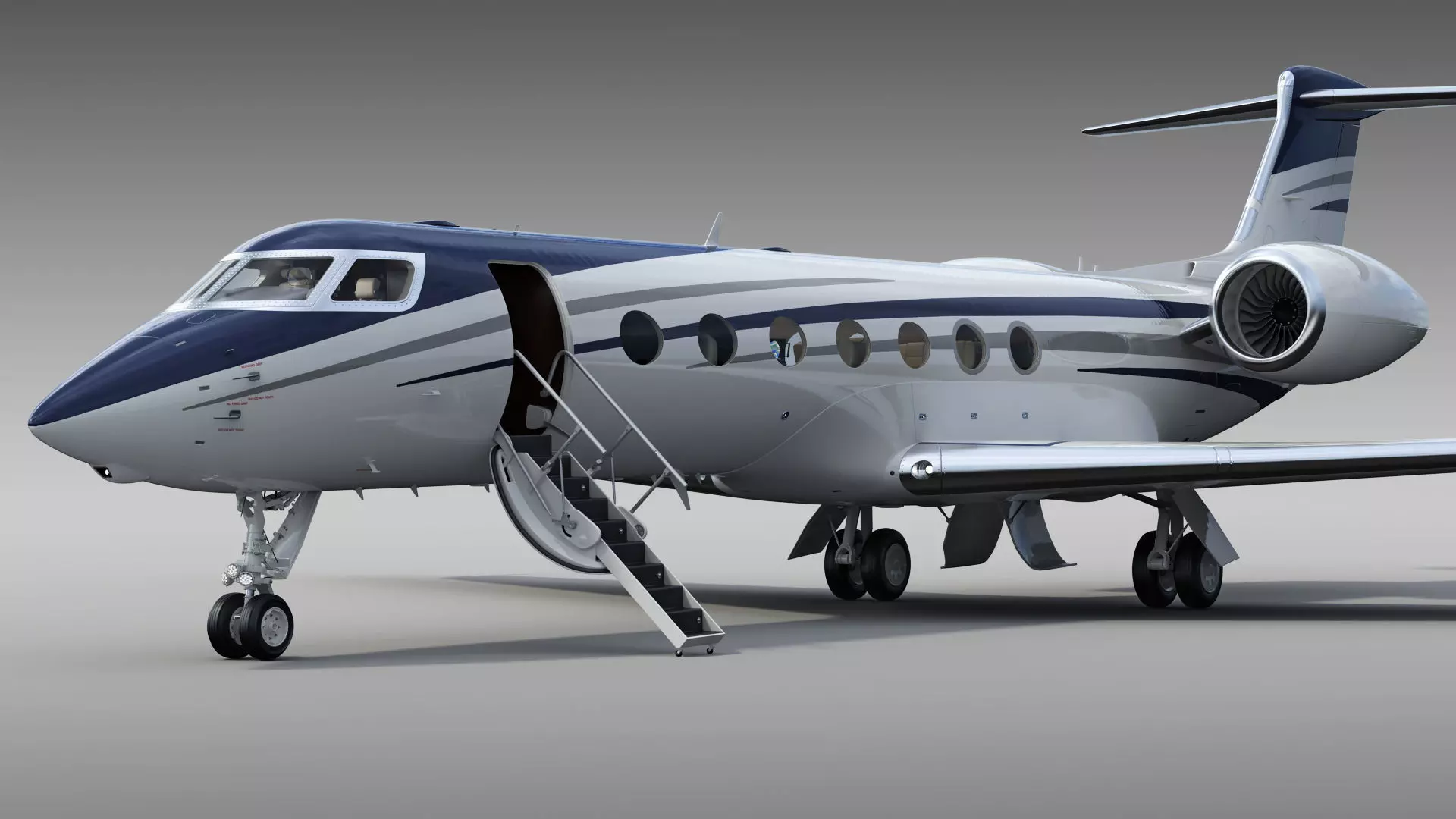 Private Jet Generic v2 3D model_20
