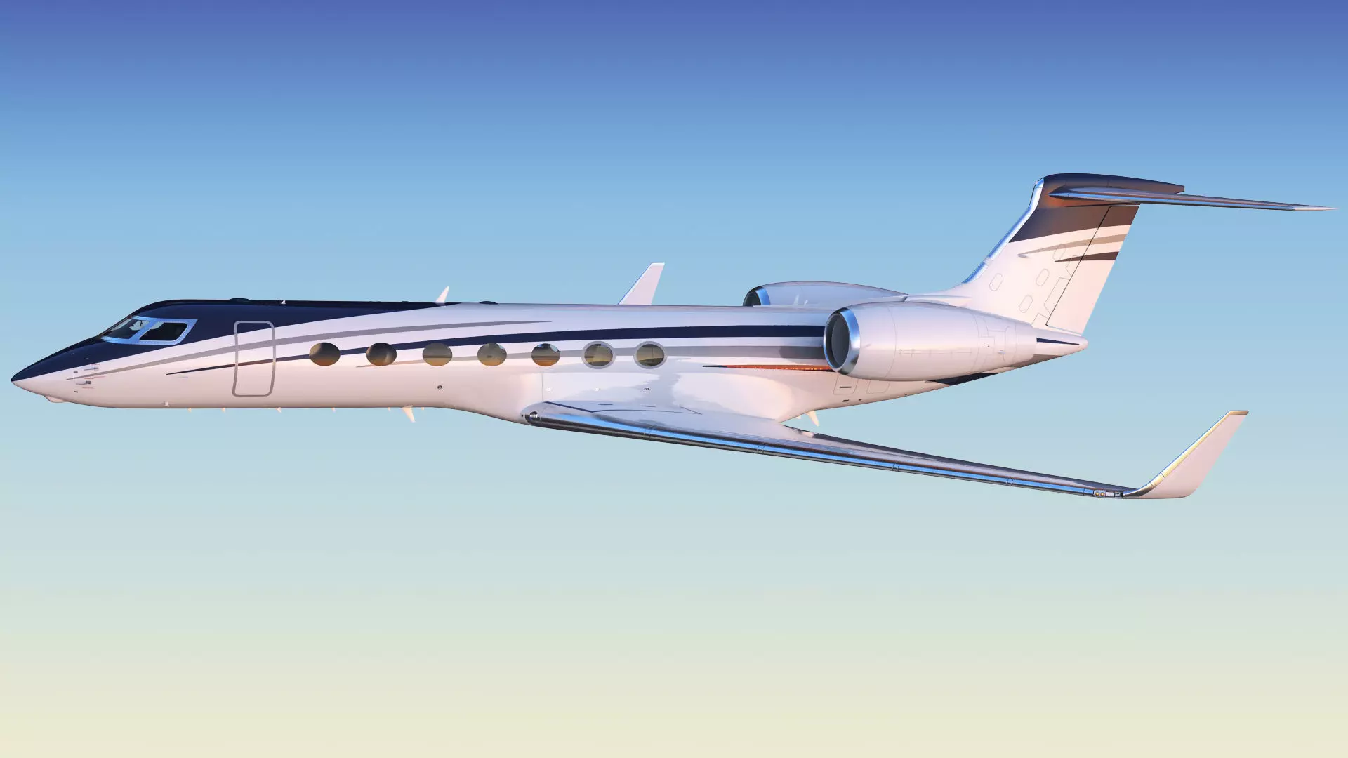 Private Jet Generic v2 3D model_3