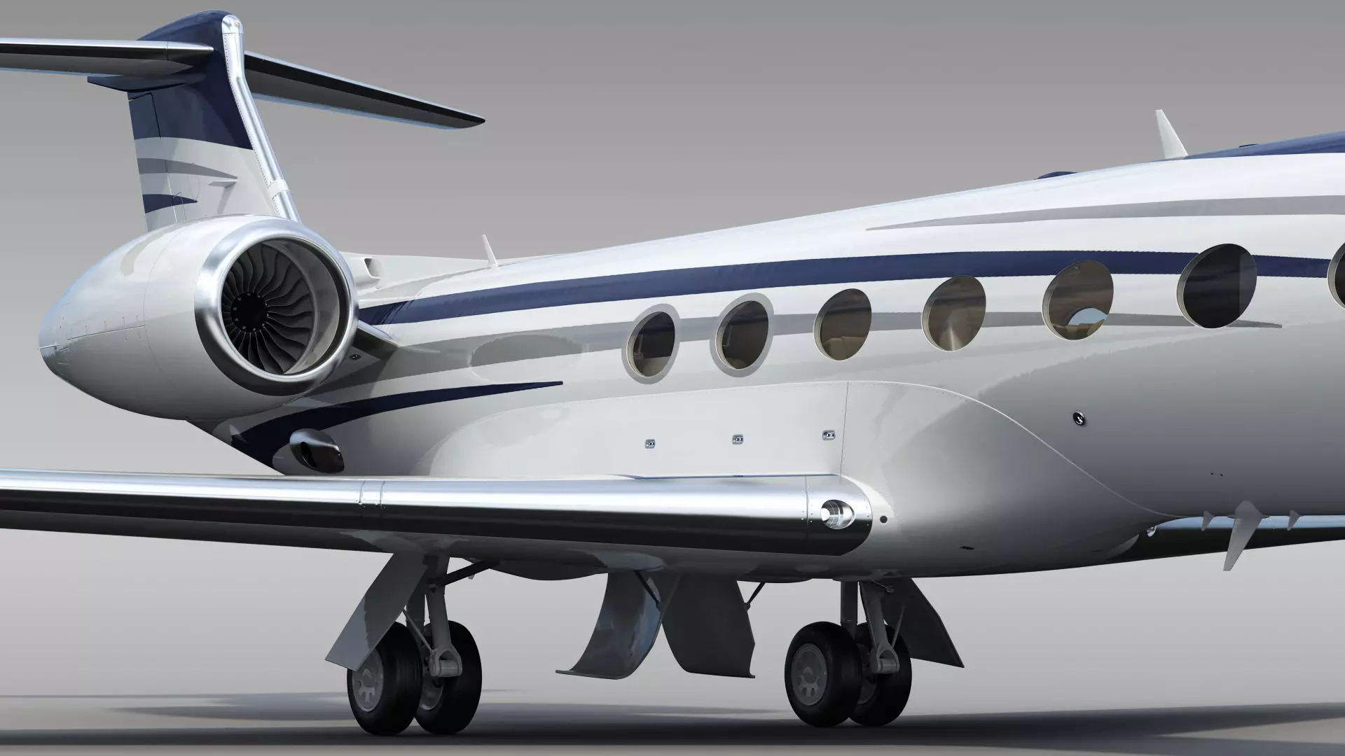 Private Jet Generic v2 3D model_16