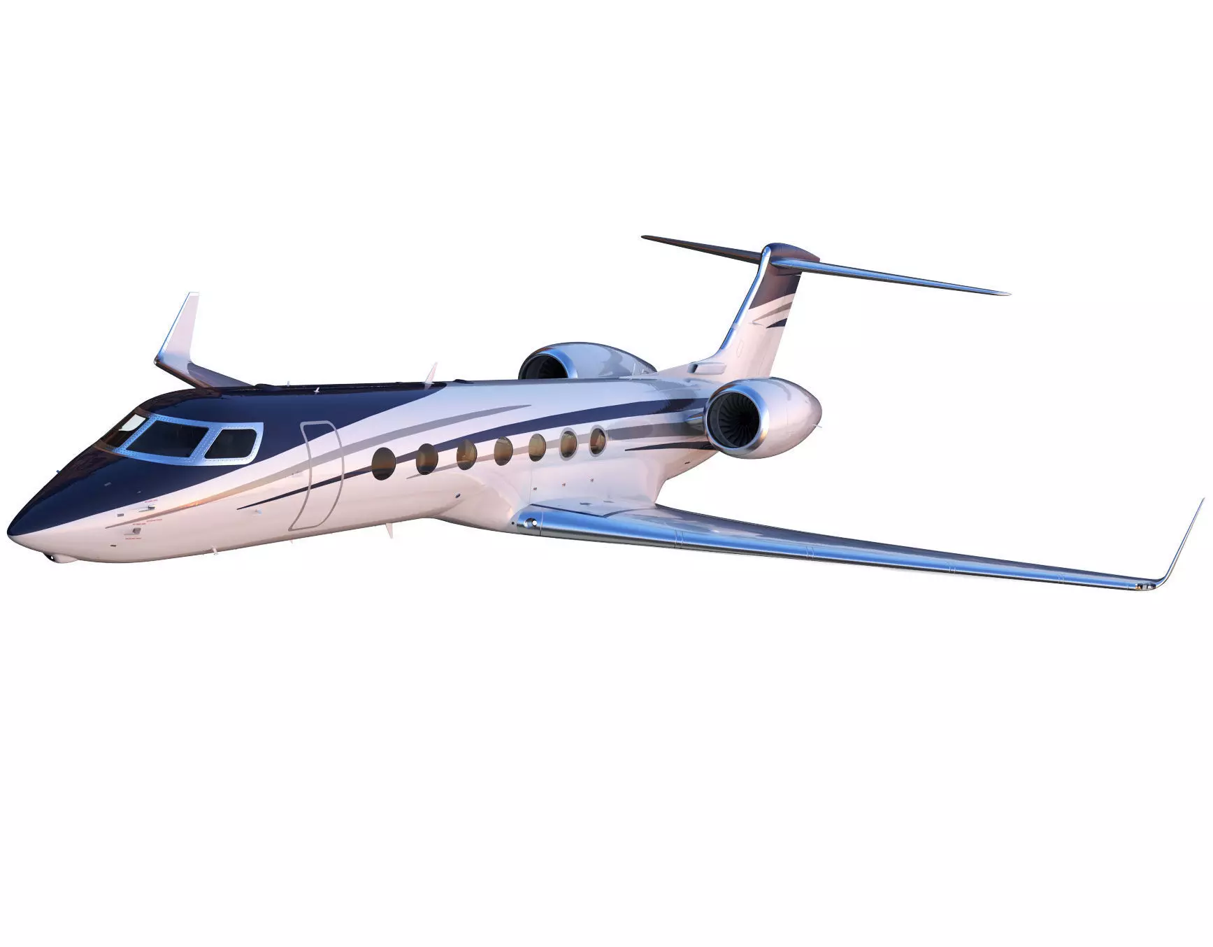 Private Jet Generic v2 3D model_0