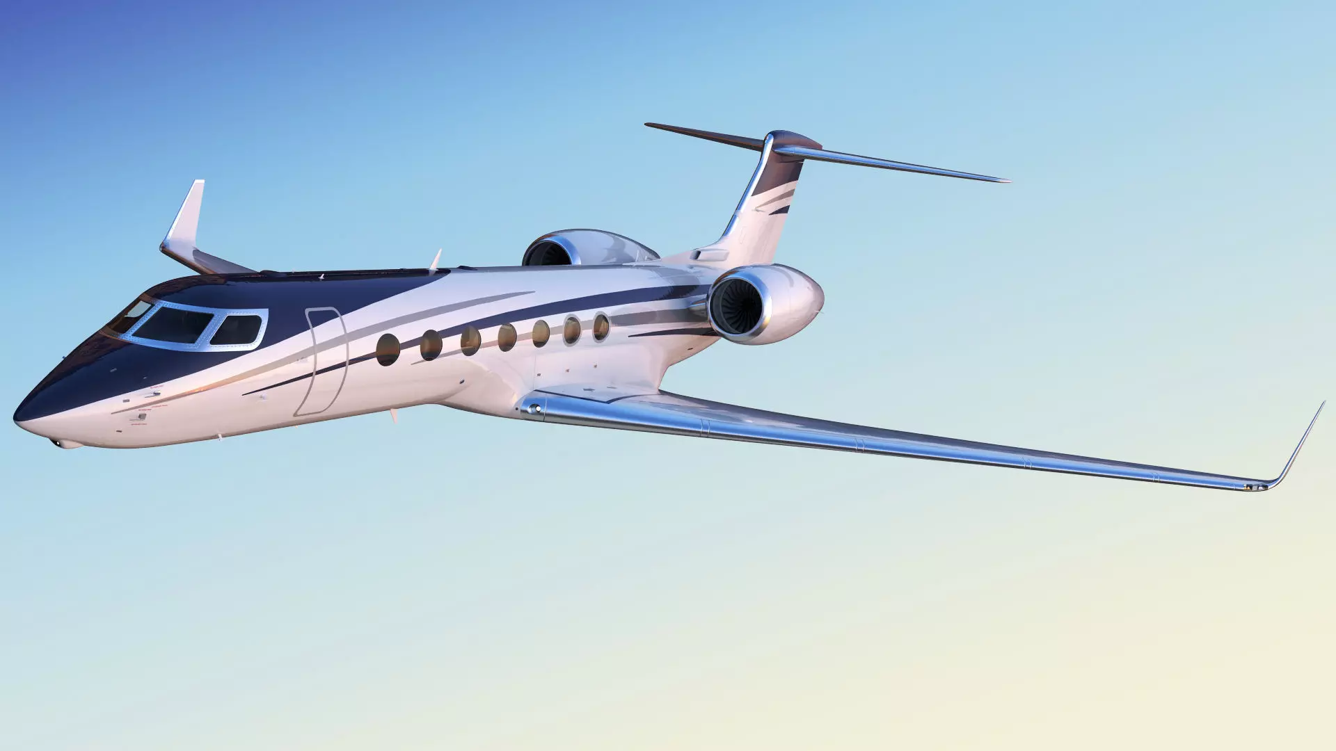Private Jet Generic v2 3D model_2